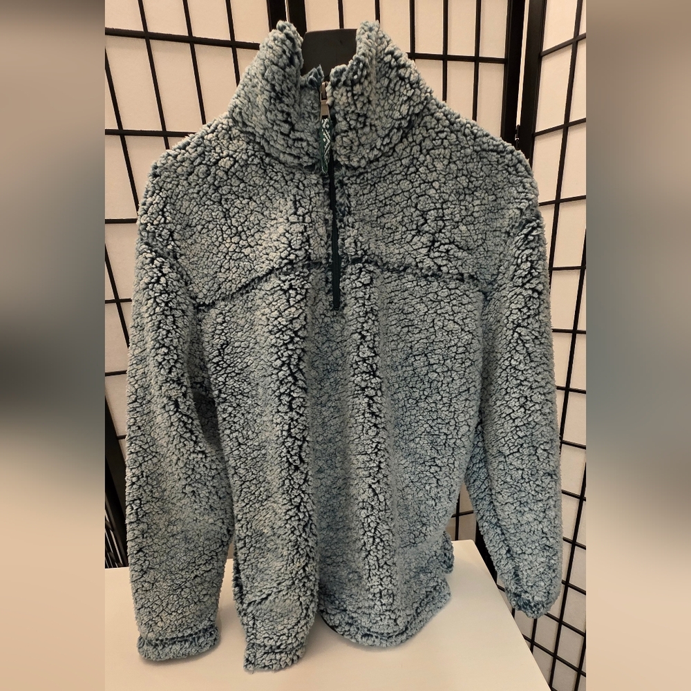 Boxercraft Soft Blue Fleece Pullover - Picture 4 of 6